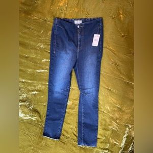 Free People NWT “Feel Like Sunshine” skinny Jean HighWaist Size 31 Womens